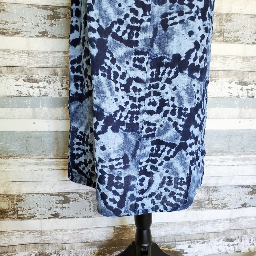 BELLAMBRA Women's Linen Halter Dress Blue Medium - Picture 10 of 15